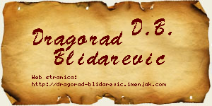 Dragorad Blidarević vizit kartica